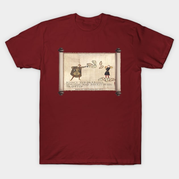 Funny Medieval, Funny Behold The Field, Zero Fucks meme, Humor Dank Meme T-Shirt by Ksarter